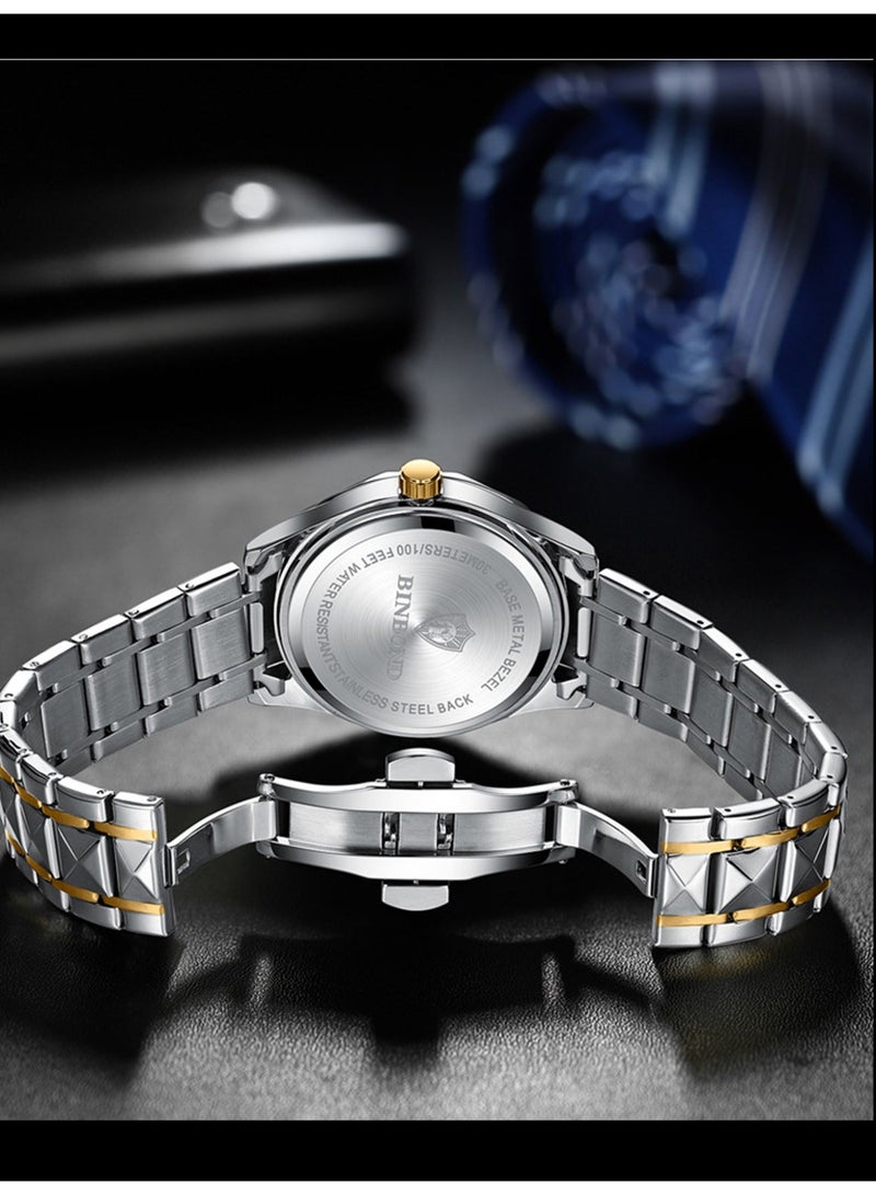 بينبوند ساعات كوارتز نسائية من أفضل العلامات التجارية الفاخرة والأزياء التجارية المقاومة للماء وساعة التاريخ الأسبوعية الرياضية للنساء - Image 3